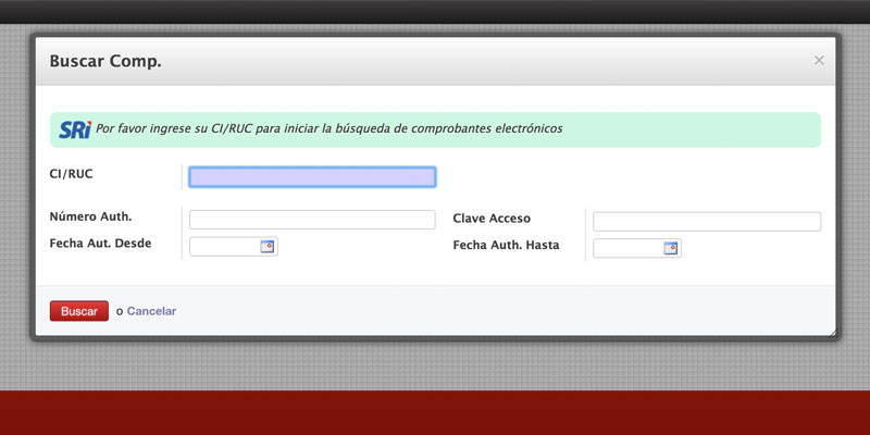 Buscador comprobantes electrónicos